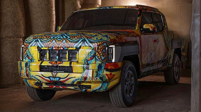 Kia показала свой первый пикап Tasman в маскировке