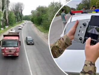 Полицейские дроны вновь следят за дорогами в Алматинской области