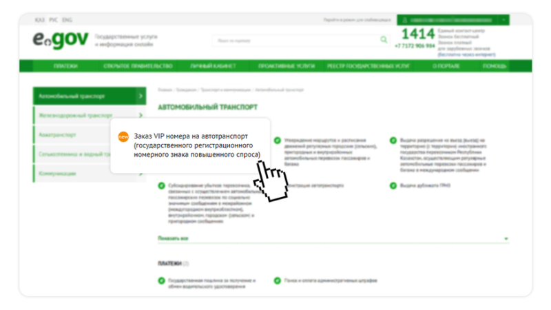 VIP-госномер можно заказать онлайн, а авто – зарегистрировать позже