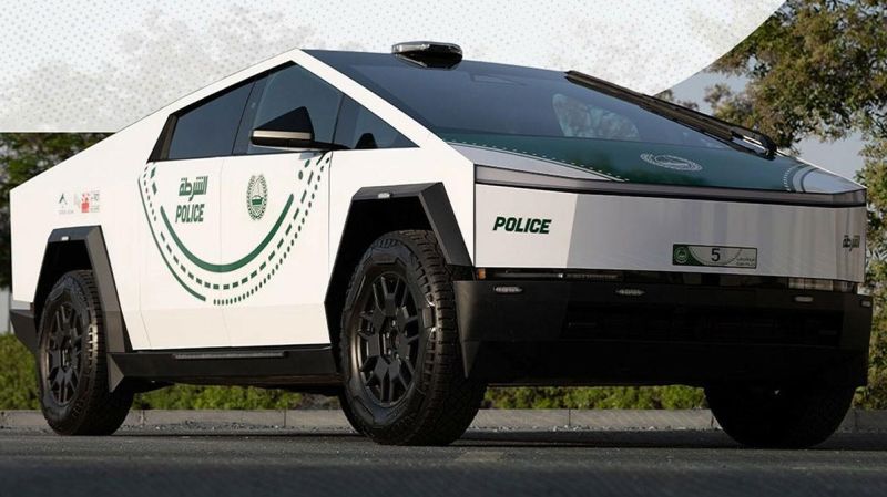 Cybertruck пополнил автопарк полиции Дубая