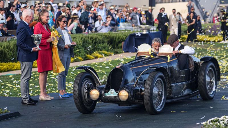 Гоночный Bugatti Type 59 стал триумфатором Пеббл-бич