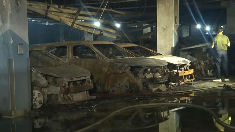 Mercedes-Benz EQE спалил 140 машин в подземном паркинге в Инчхоне