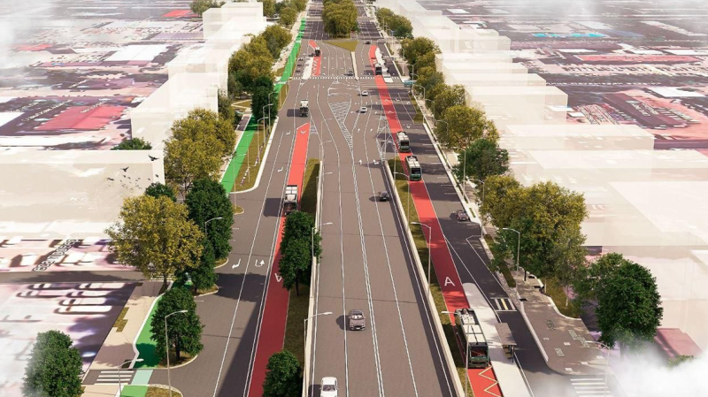 Строительство BRT на Райымбека в Алматы перенесли на апрель 2025 года